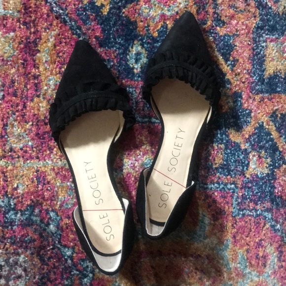 Sole Society Shoes - Sole Society | Rosalind Ruffle D’Orsay Flat